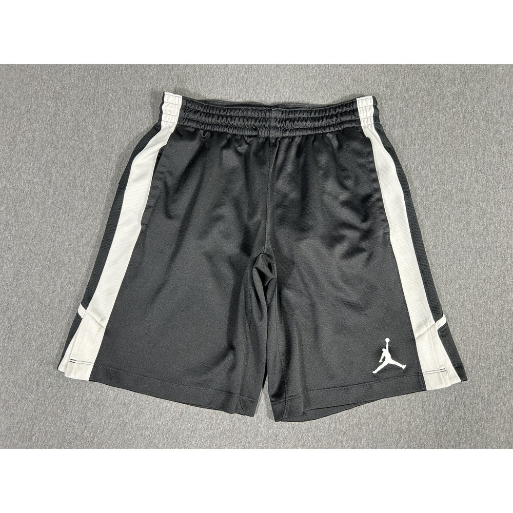Nike Jordan Jumpman Dri-Fit Basketball Shorts Black White Mens Sz L